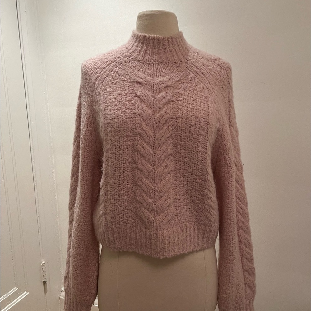 Sunday Best Soft Pink Cowl Neck Sweater